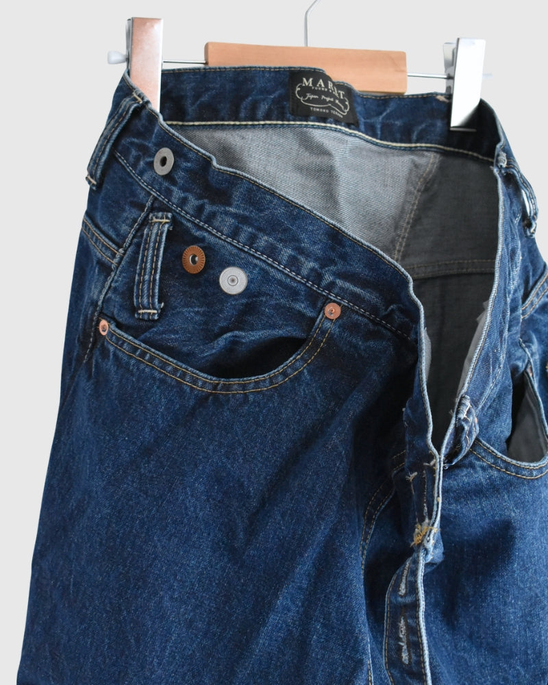 セルビッチデニムアシタックパンツ Blue