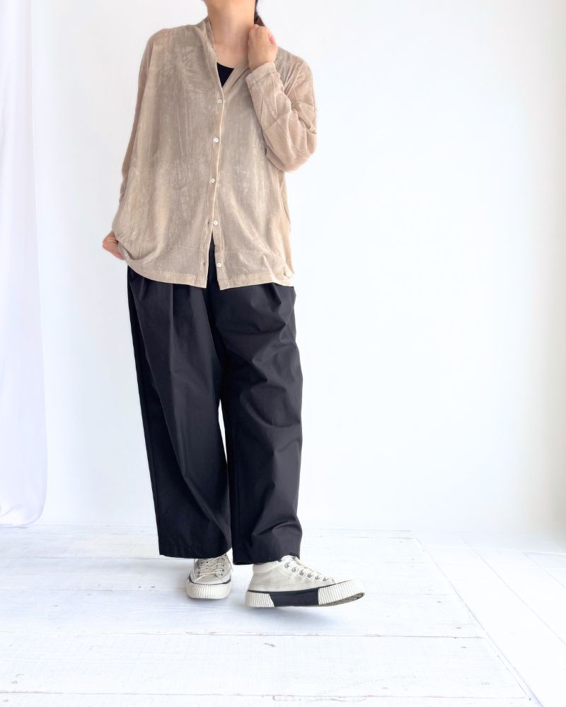 TULLE FLOCKY カーディガン Beige