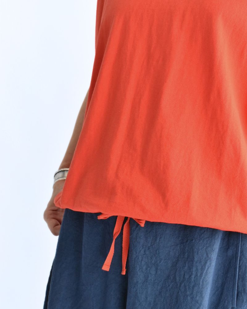 ノースリーブ ドロストTシャツ Orange