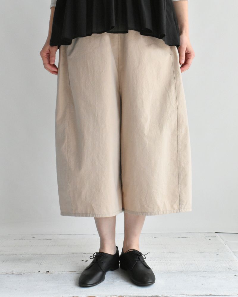 ヴィンテージコットン オーバルパンツ Beige
