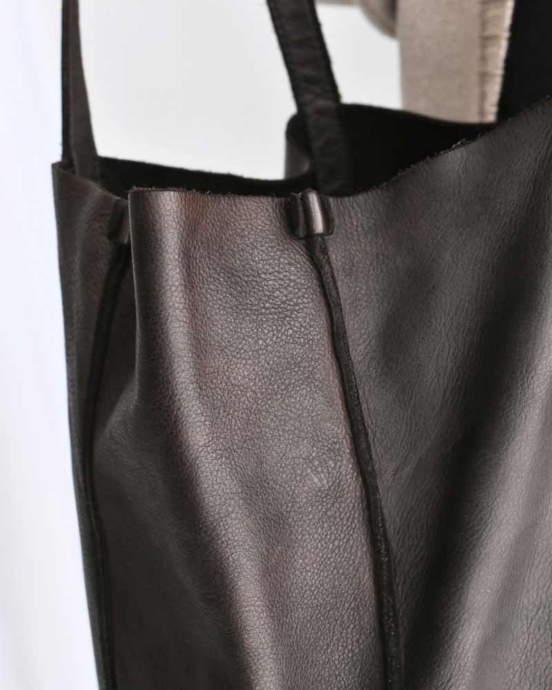 COW LEATHER TOTE BAG DarkBrown