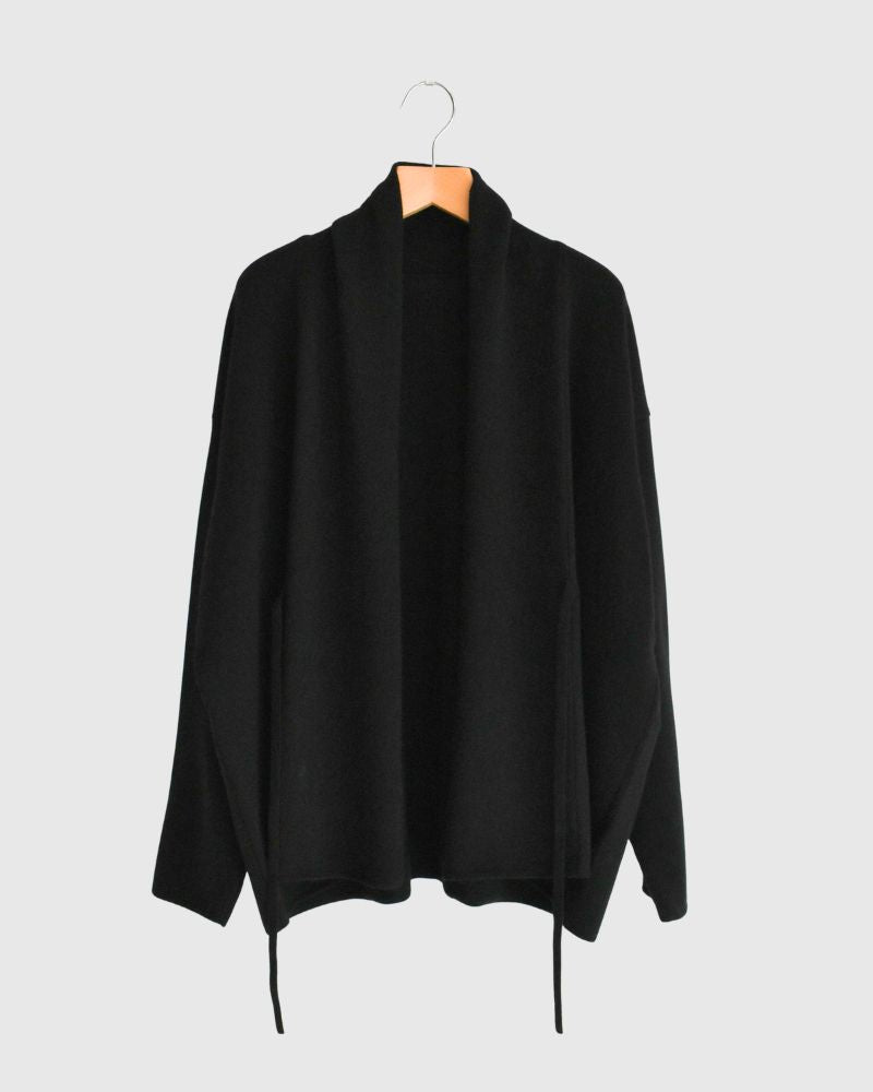 ショールカーディガン Black