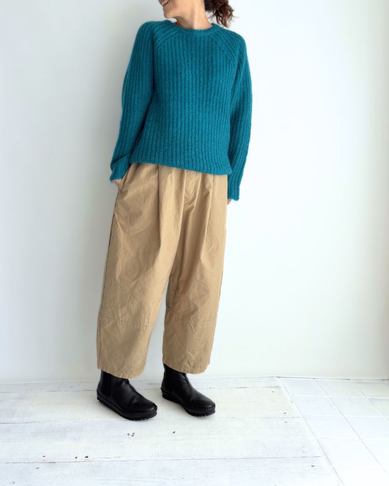 モヘアプルオーバー Turquoise