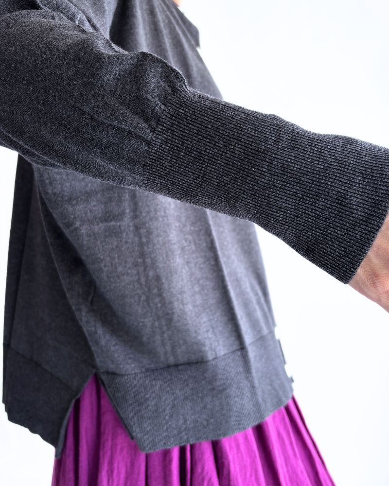 5COL 2WAY カーディガン CharcoalGray