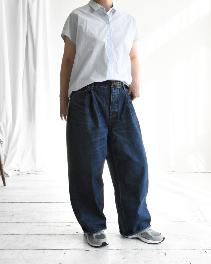 ワイドデニムパンツ Indigo