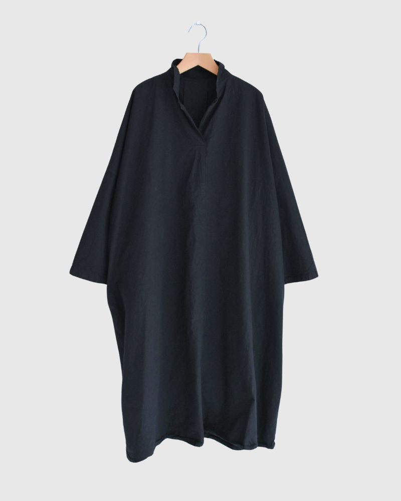 コットンワイドシルエットワンピース NavyBlack