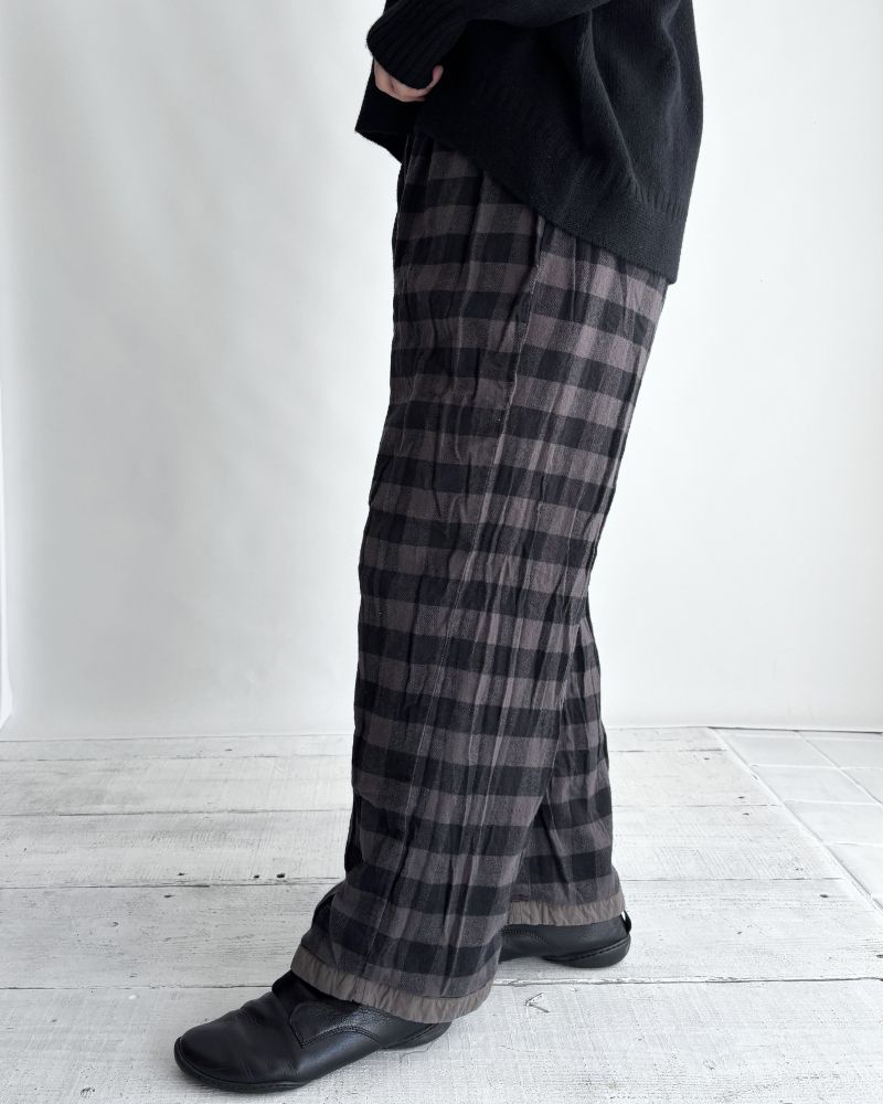 40s ORGANIC POPLIN (OVERDYE) EASY PANTS SmokeGray