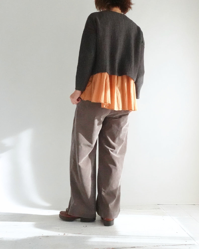 ボトルネックボイルニット Brown