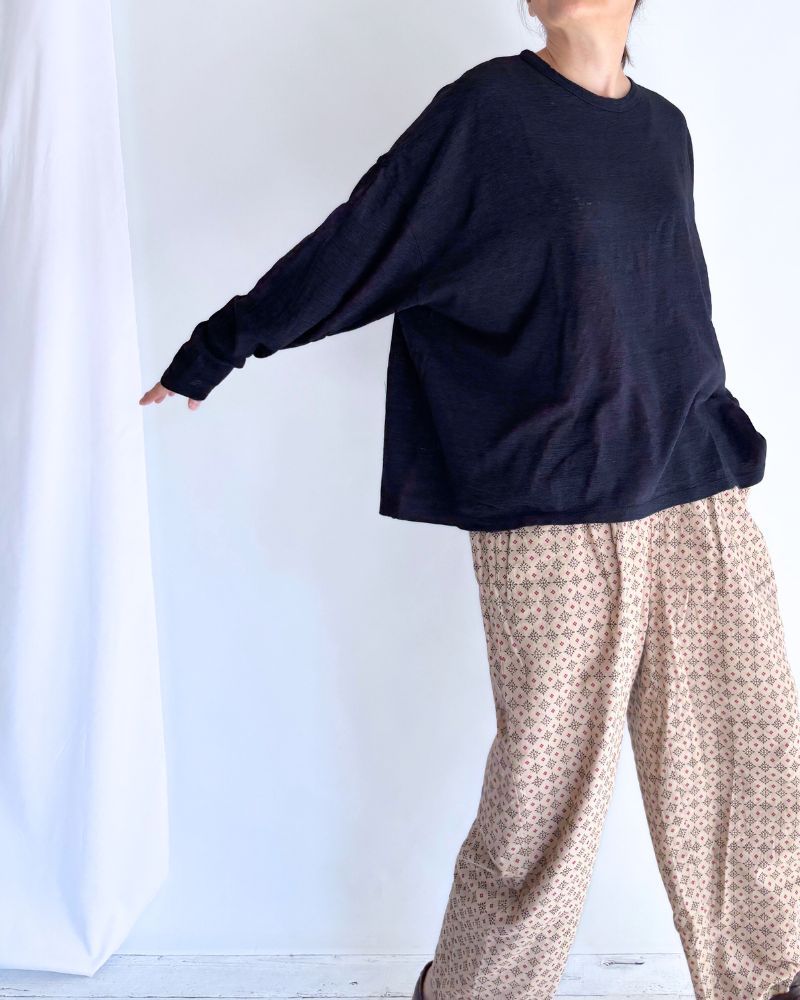 ジャージー ルーズプルオーバー