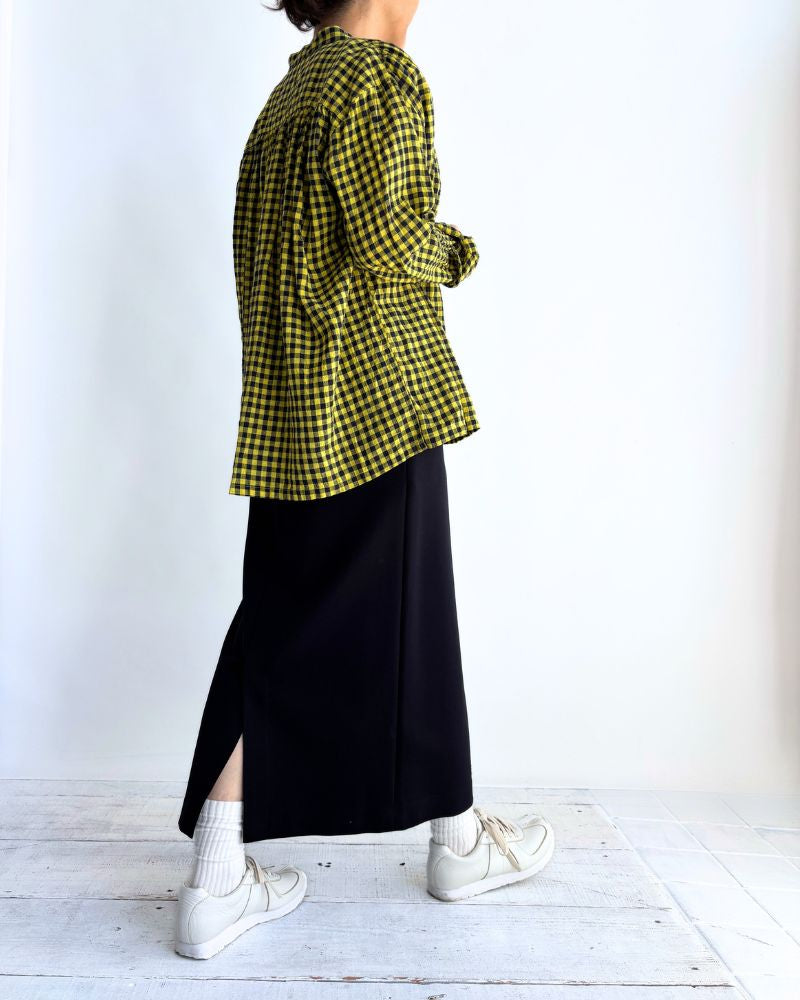 ギンガムチェック シャツ Yellow