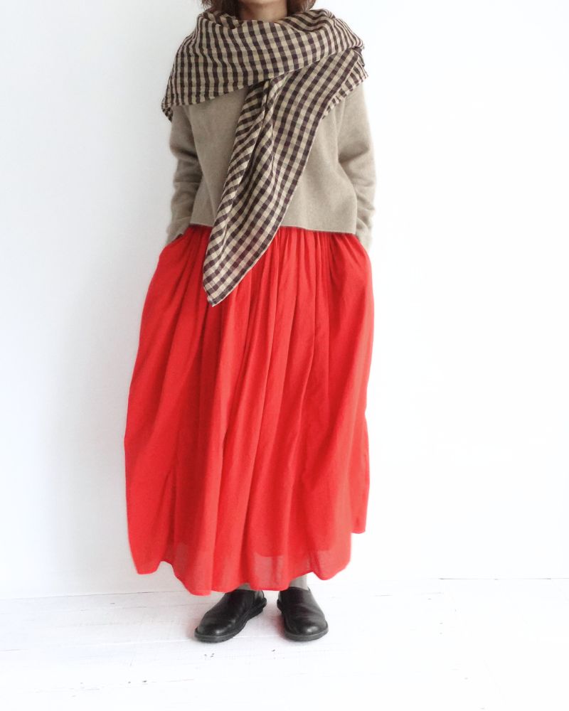 ラクリッチ クルーネックニットプルオーバー Natural