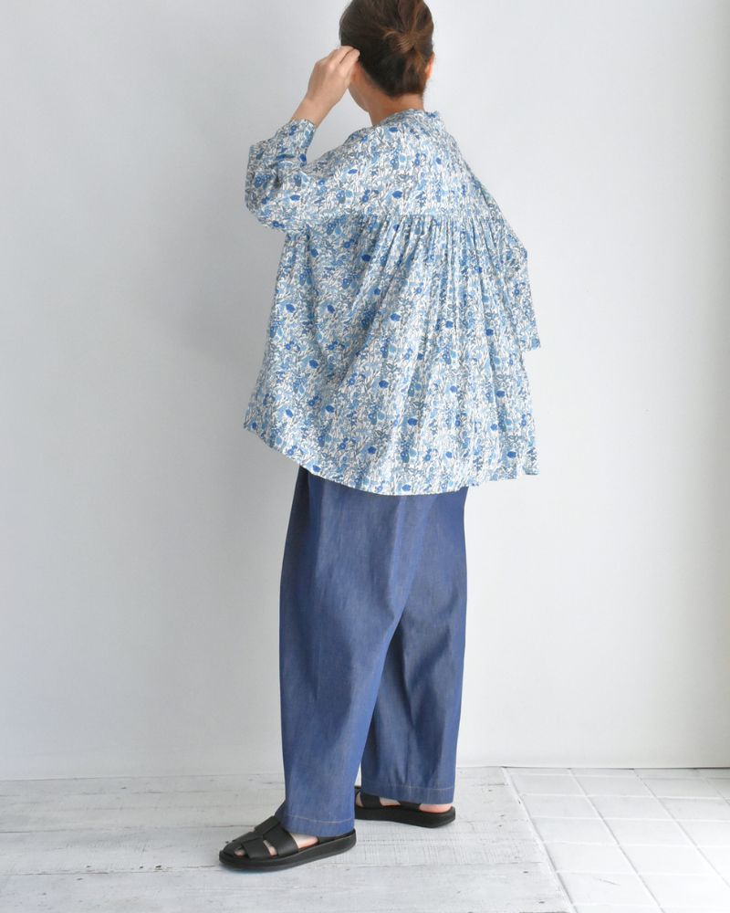 LIBERTY PRINT シャツブラウス Nazuna