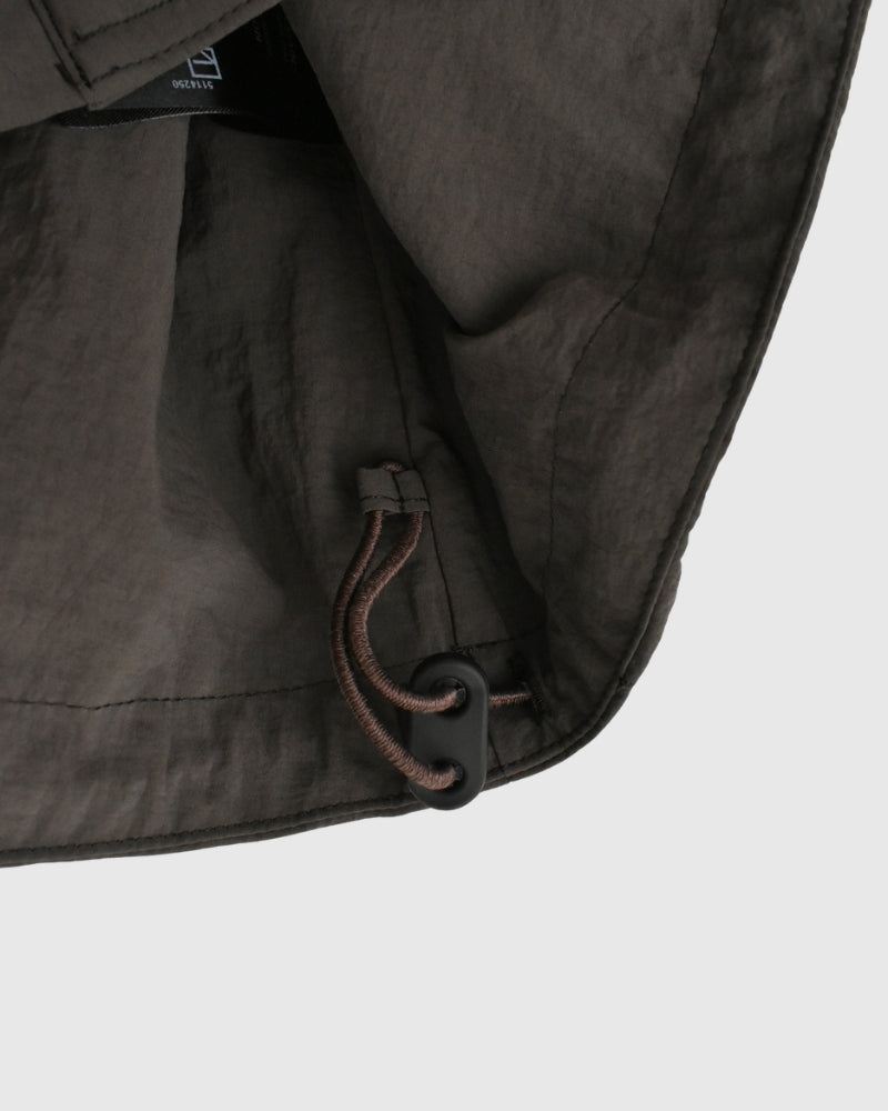 ファンネルネックジャケット Brown