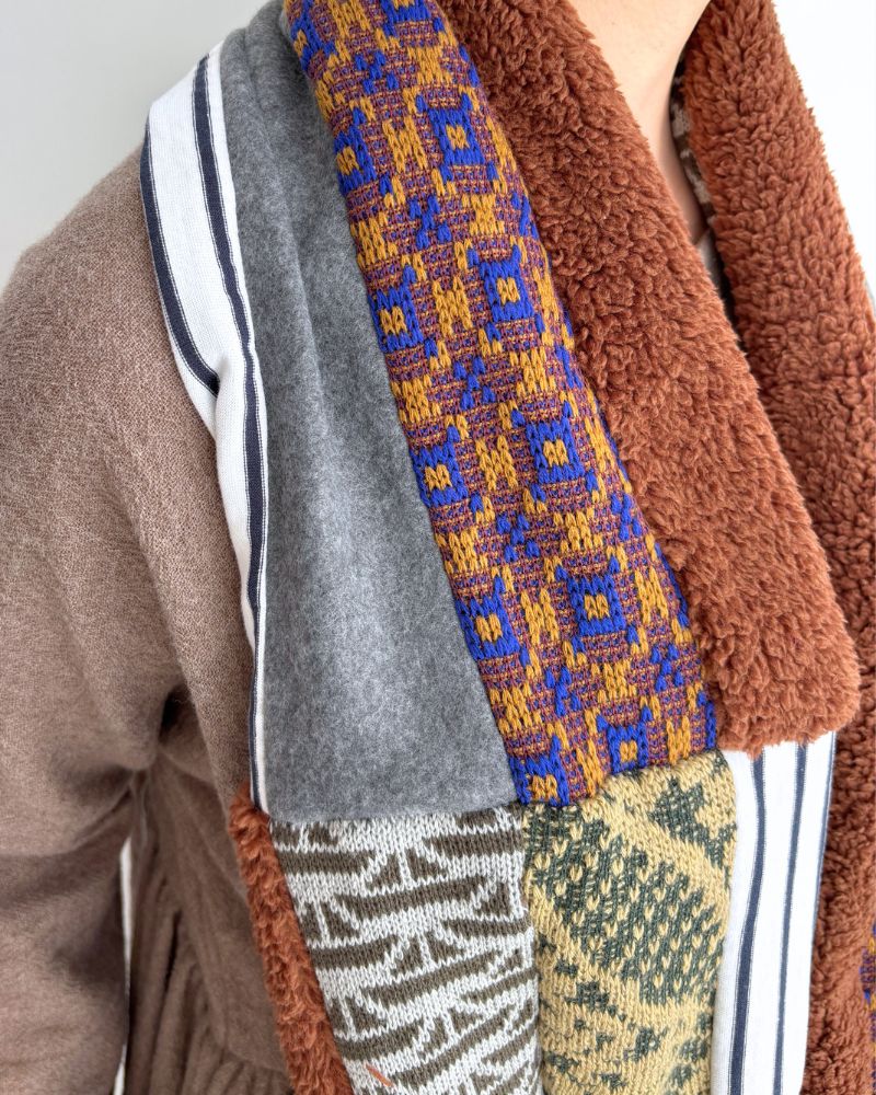 パッチワークロングスヌード