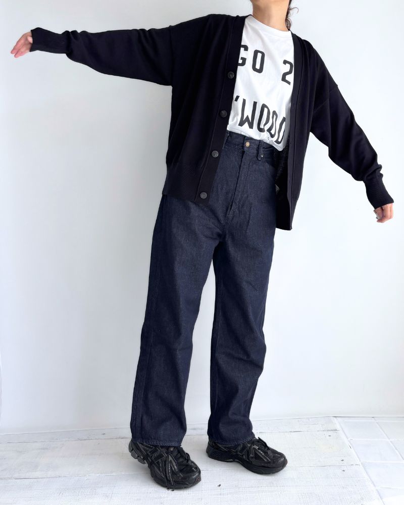 メリノダディカーディガン Navy