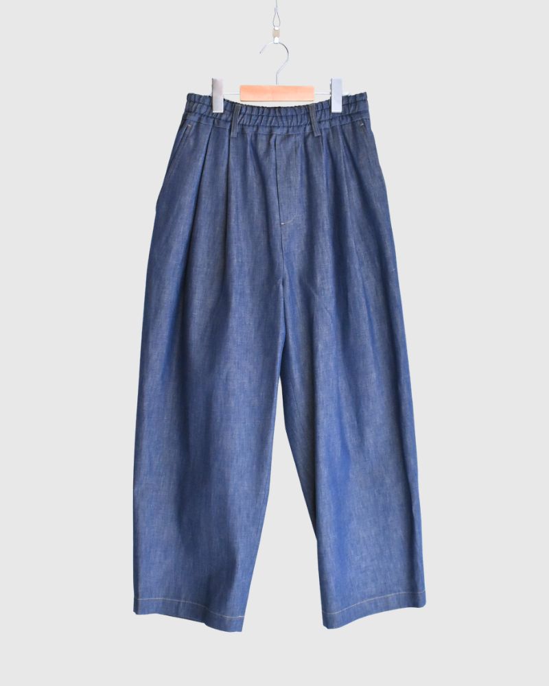 HAKU-DENIM タックパンツ Blue