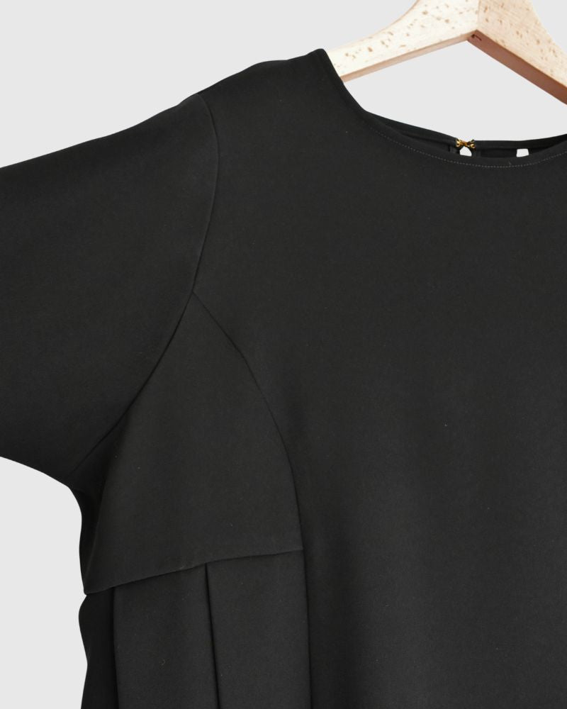 プリーツプルオーバー Black