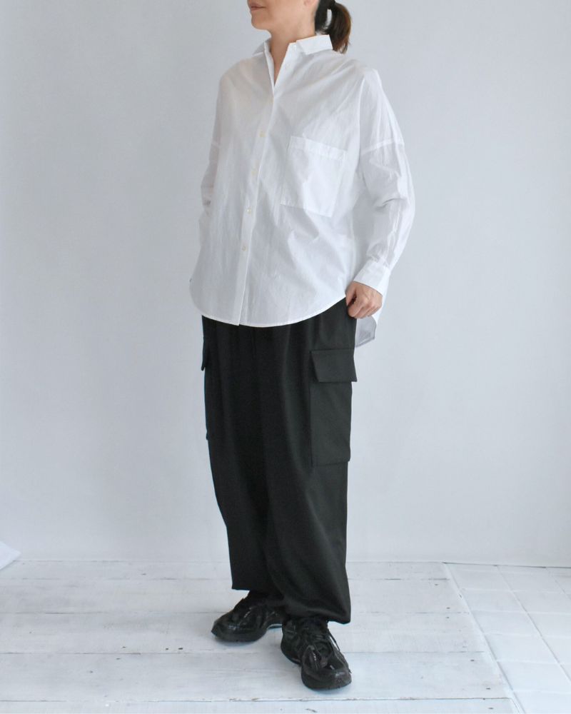 タックコクーンシャツ White