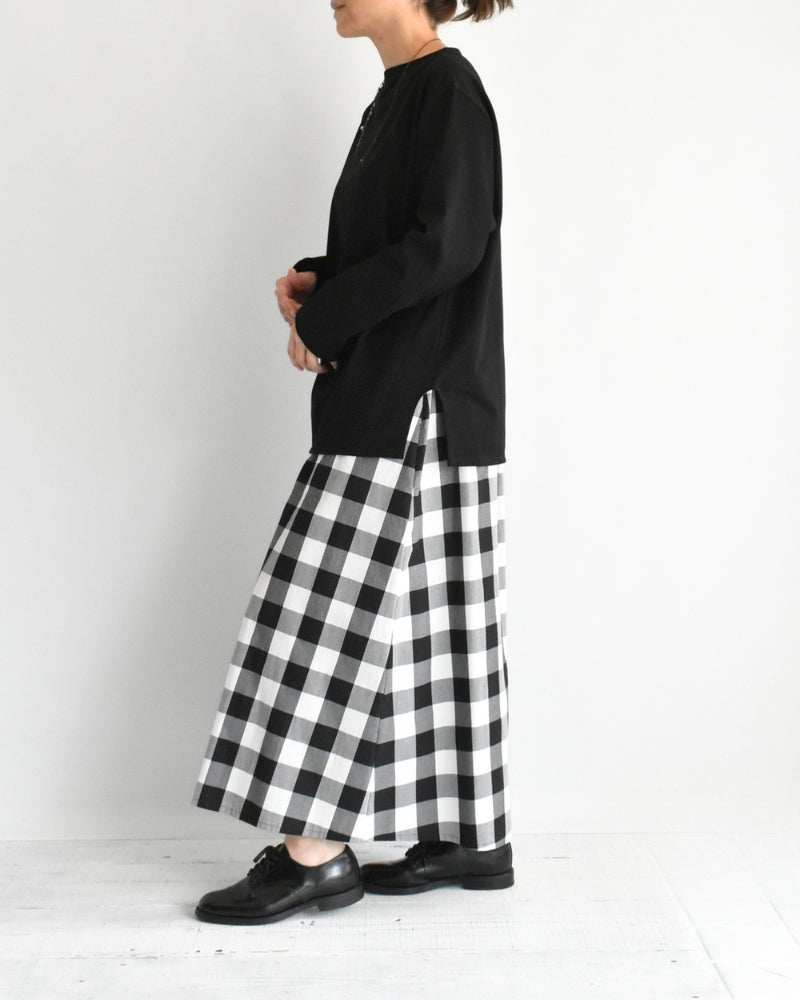 ギザコットン バスクTシャツ Black