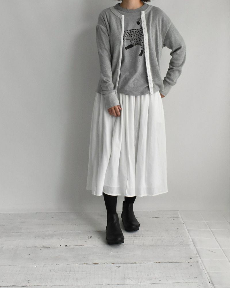 ラメサーマル リメイクカーディガン Gray