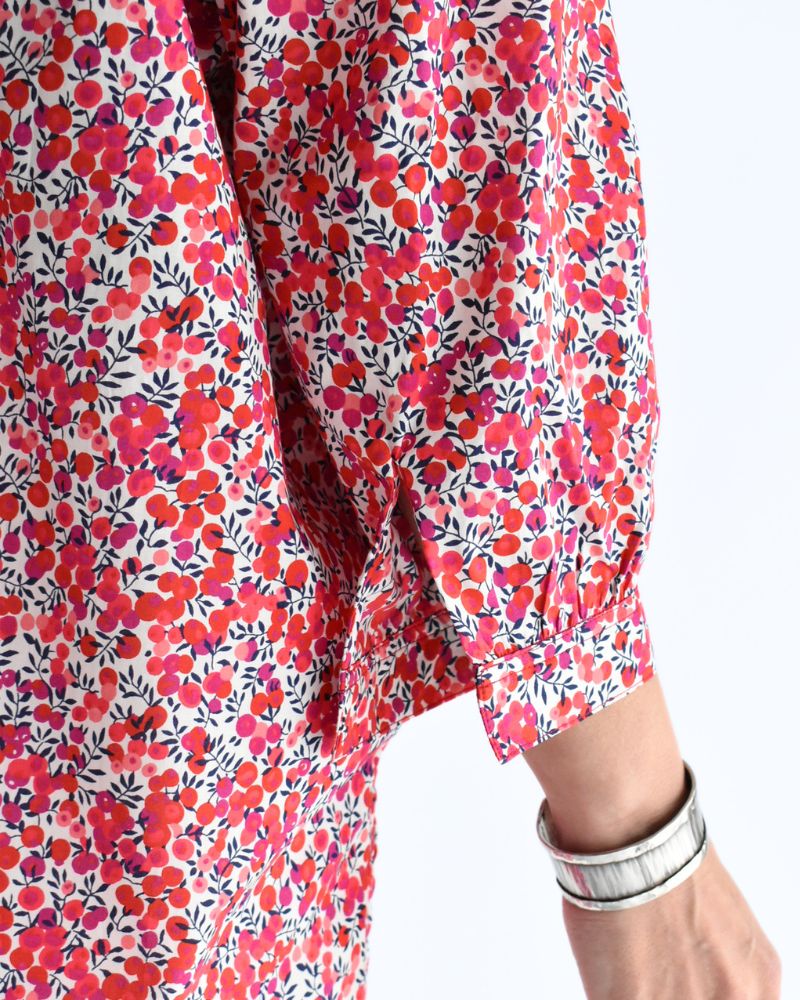 スキッパーシャツ（LIBERTY） WiltshireRed