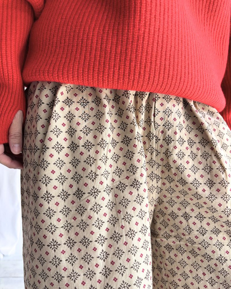 2TUCK TAPERED EASY PANTS Beige