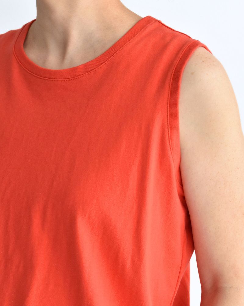 ノースリーブ ドロストTシャツ Orange