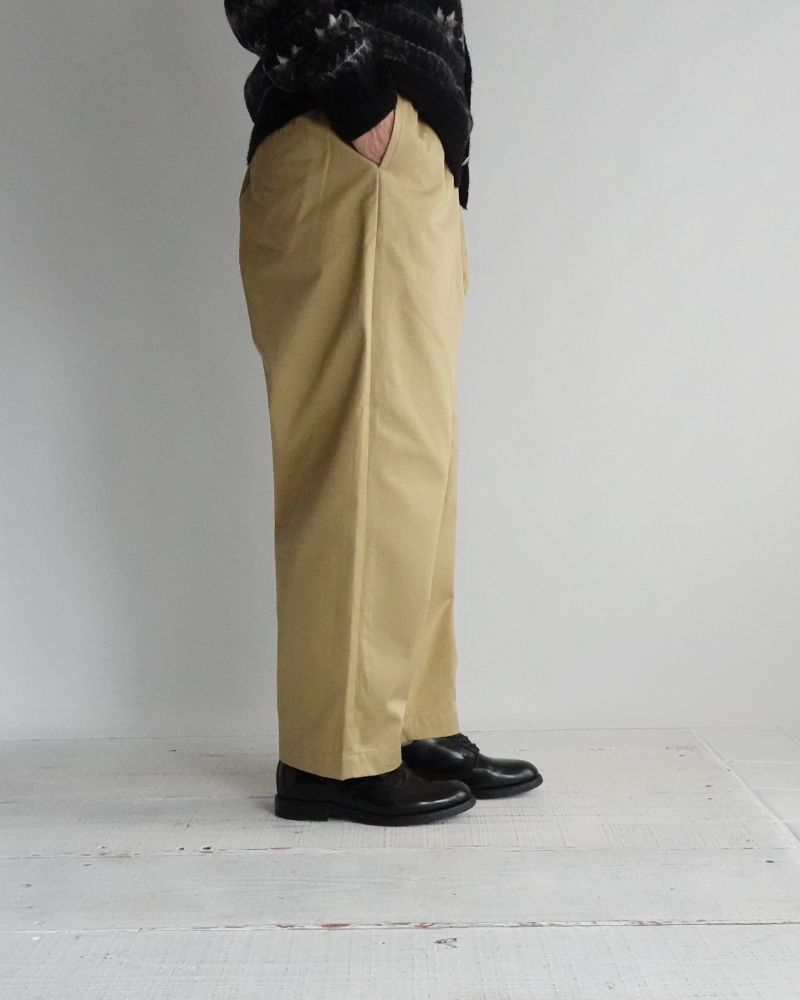 WEST POINT 2TUCK TAPERED EASY PANTS Beige