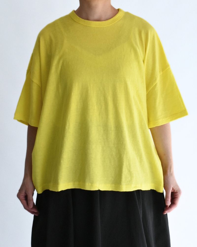 ワイドTシャツ Yellow