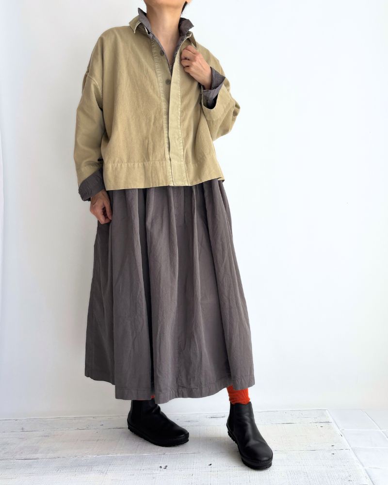 ソフトツイルシャツ Beige