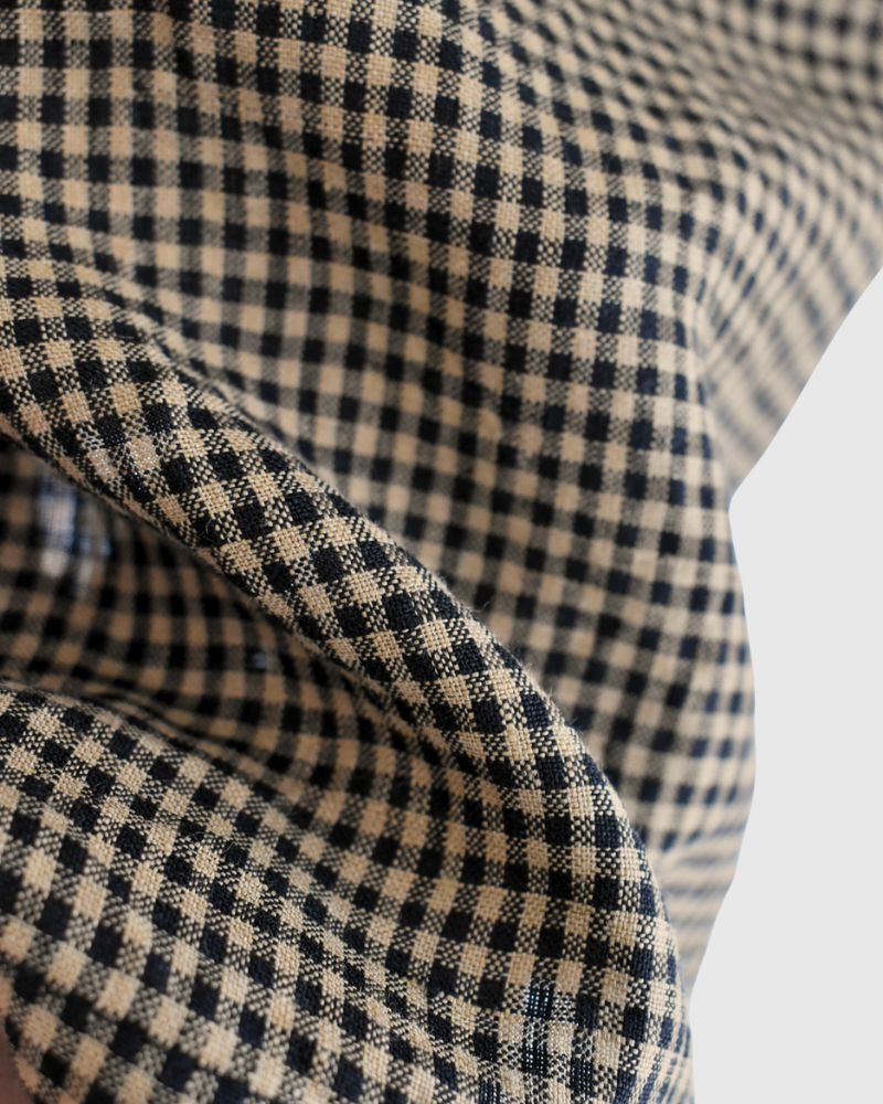 ワイドカフス Tブラウス Camel/Black