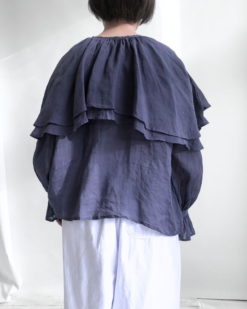 【予約】MS/F G1185 ダブルカラーピエロブラウス（6月初旬 - 6月中旬）