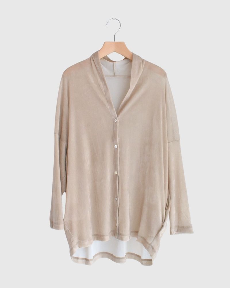 TULLE FLOCKY カーディガン Beige