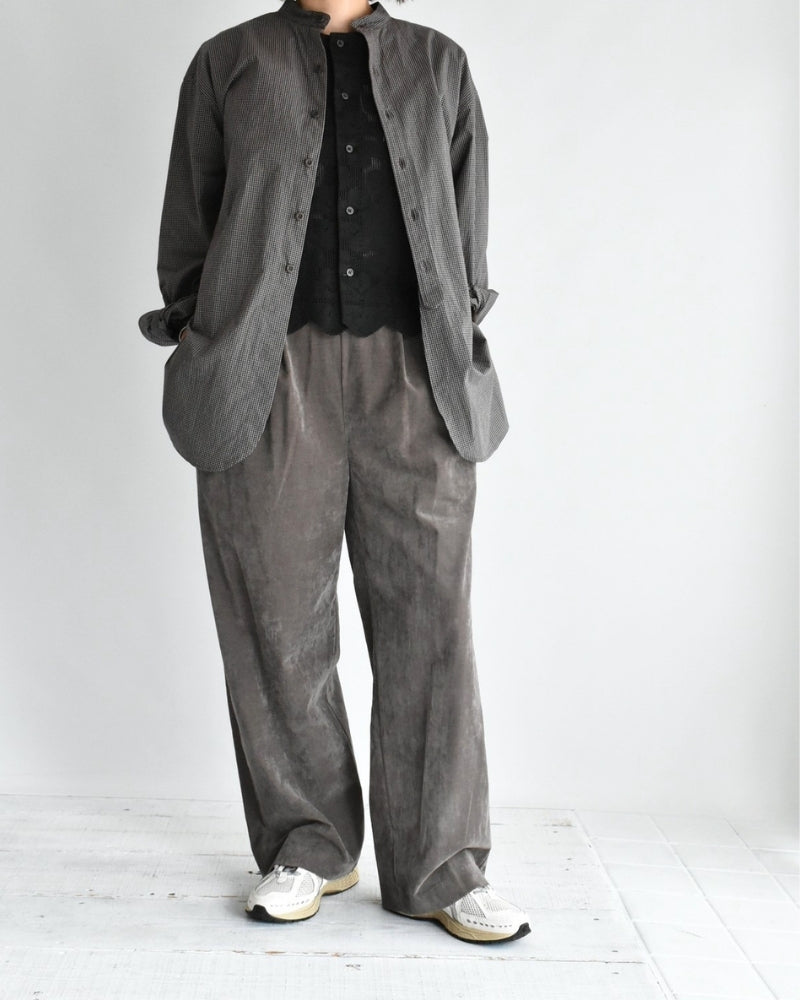 ベルベット セミワイドイージーパンツ Brown