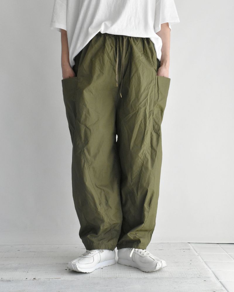 タイプライターコットンパンツ Khaki