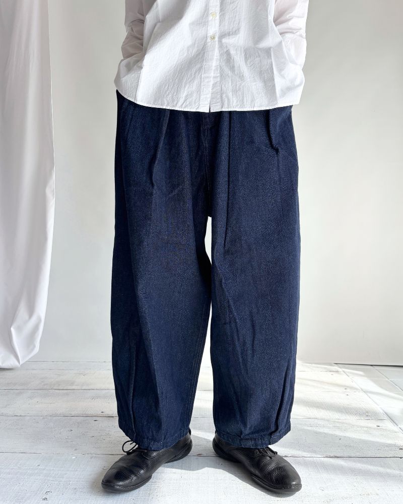 裾デザインコクーンシルエットデニム 'SAFY' OneWash