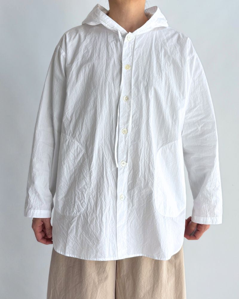 フーディシャツ White