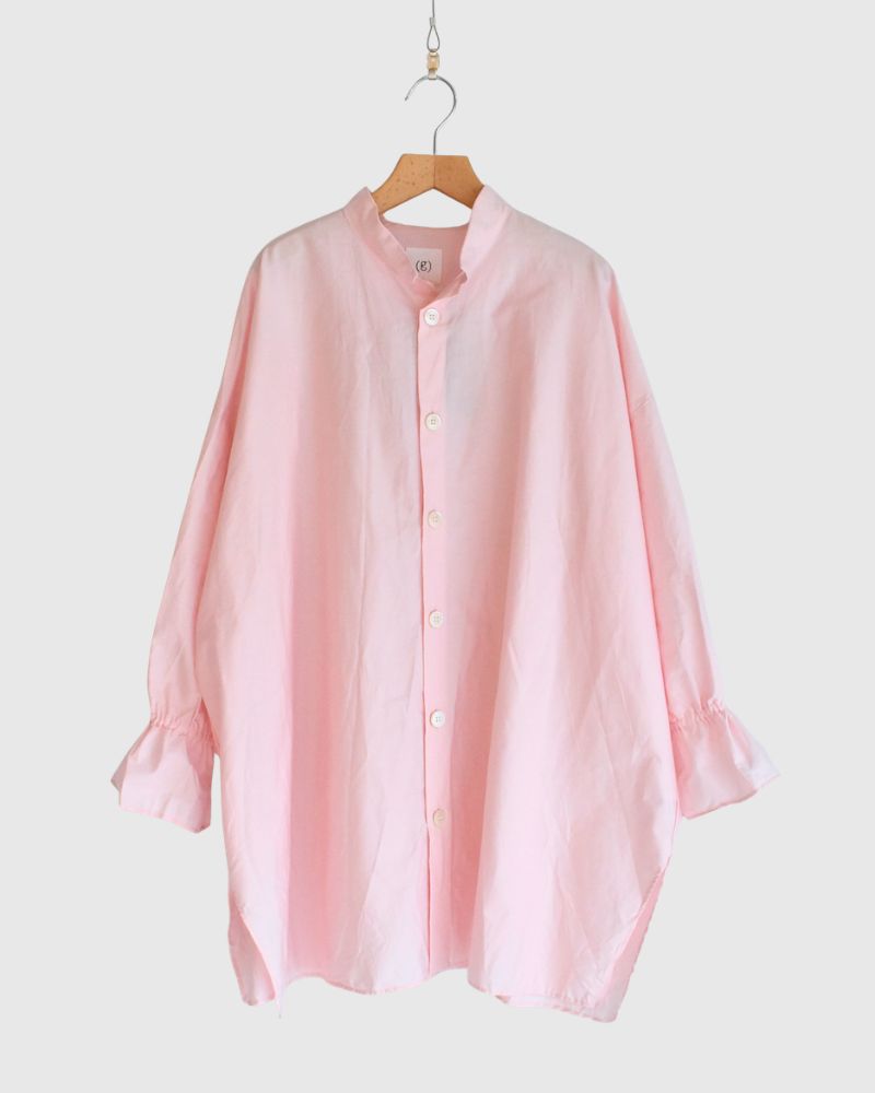 カフスフリル オーバーシャツ Pink