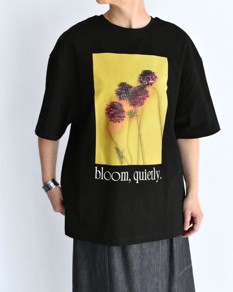 2Way プリントTシャツ Black
