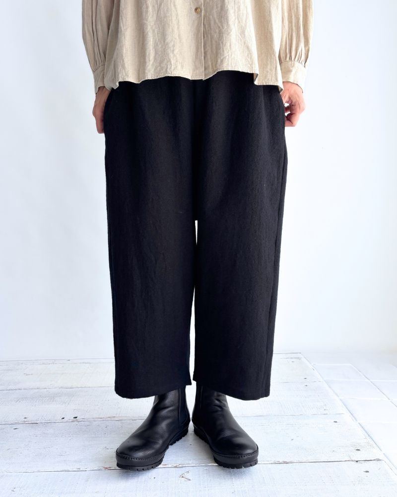 ウールパンツ Black