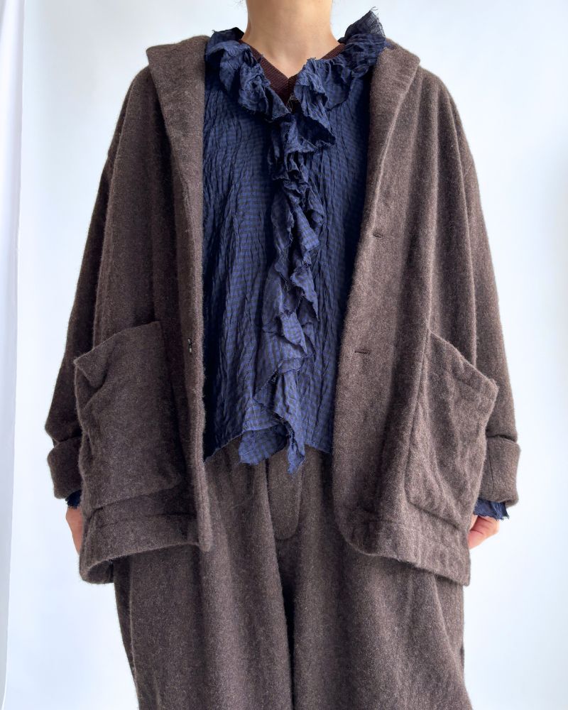 ウールテーラードジャケット Brown