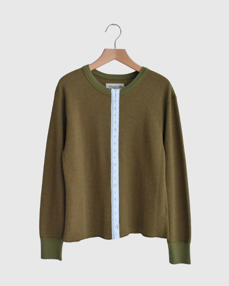 ラメサーマル リメイクカーディガン Khaki