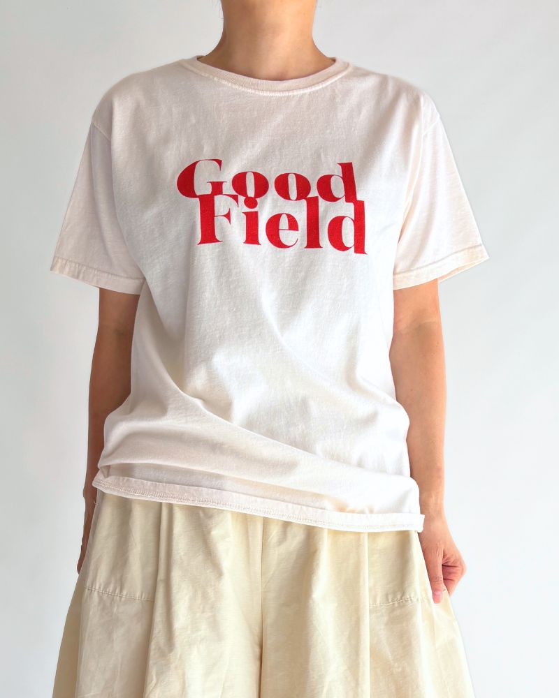 "DIAGONAL GFIELD" 4.4oz CREW-NECK S/SL T-SHIRT