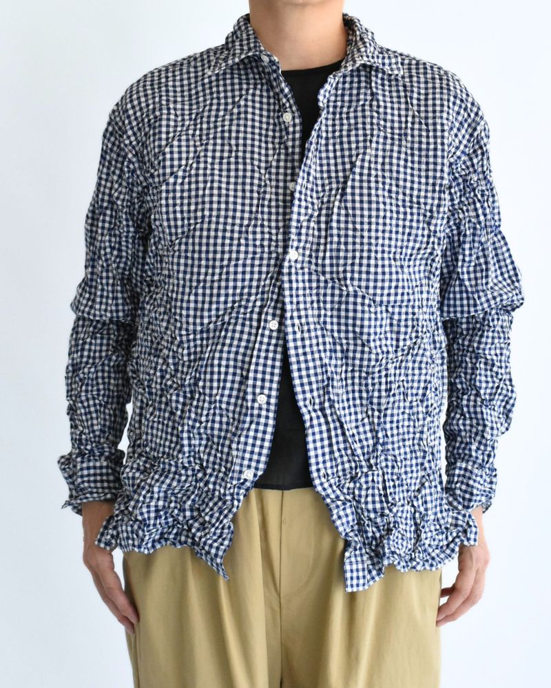 REGULAR COLLAR L/SL SHIRTS BlueGingham
