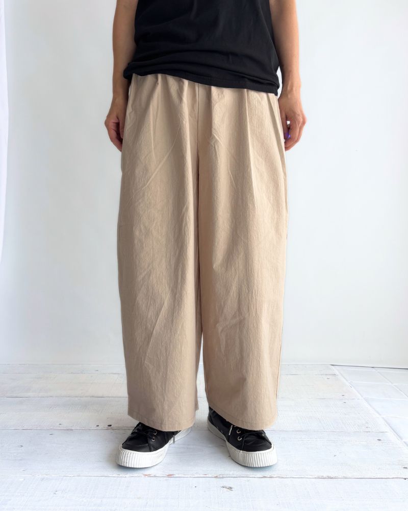 リラックスコットンワイドパンツ Beige