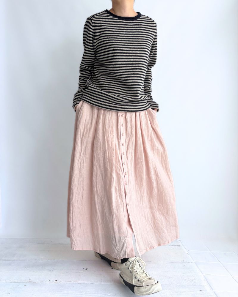 フレンチリネンスカート Pink