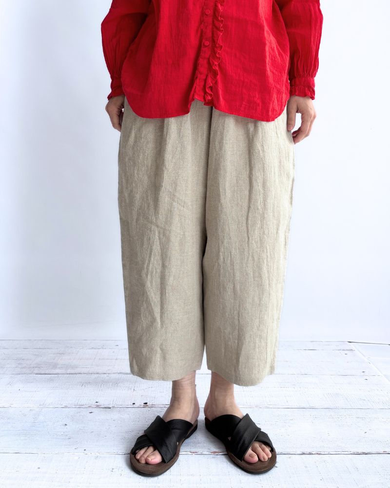エッグパンツ（LINEN） Flax