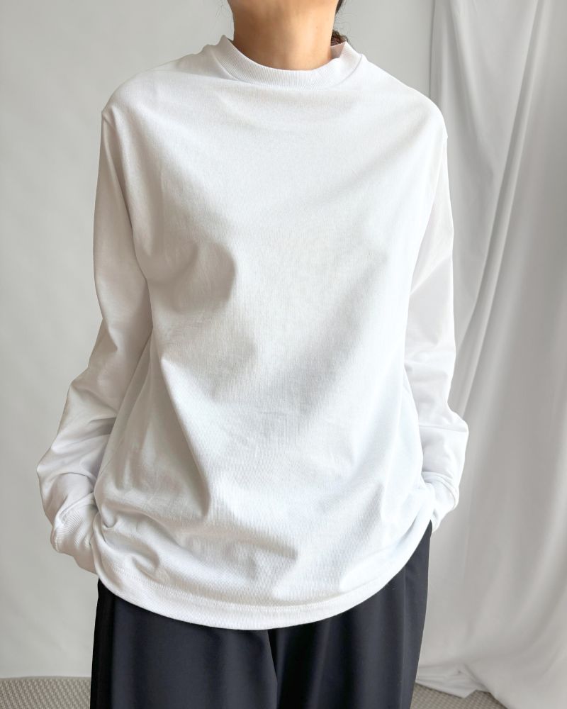 テンジククルーネックL/S TEE White