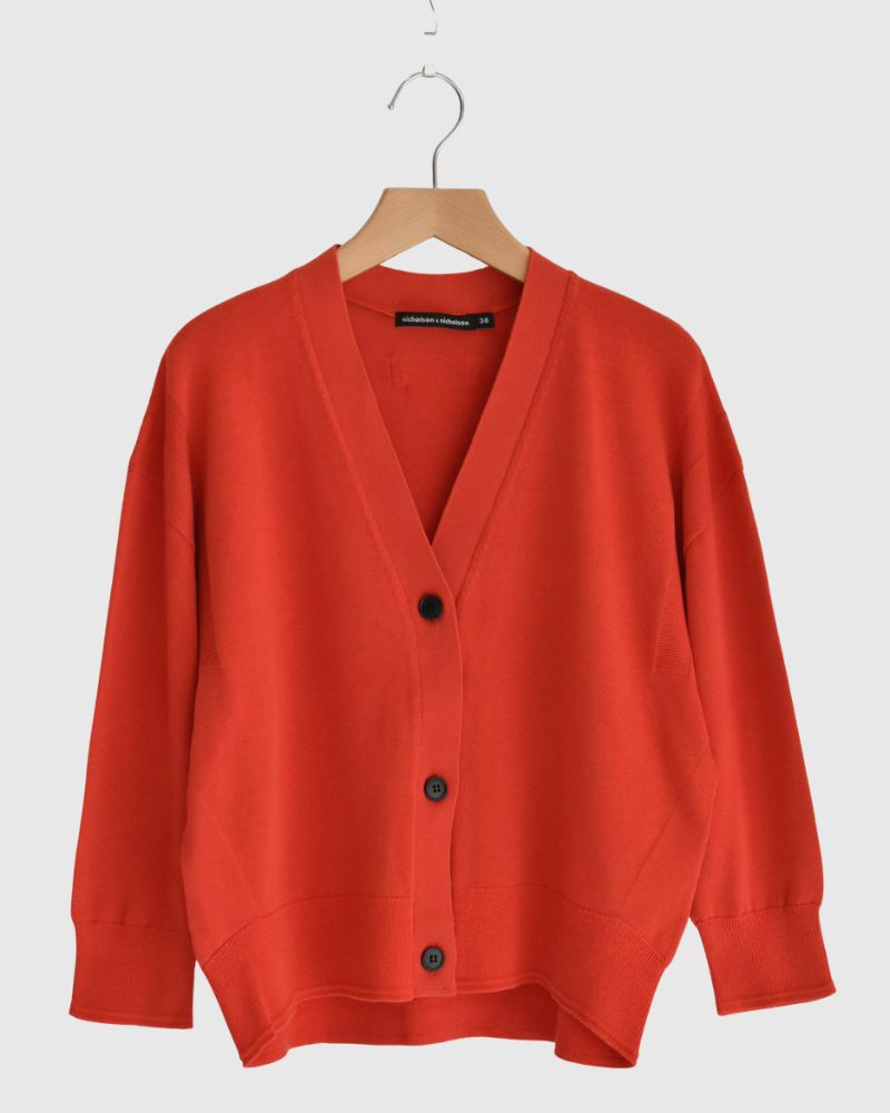 COVE Vネックショートカーディガン Orange