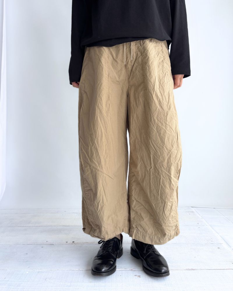 コットンシルクパンツ Beige